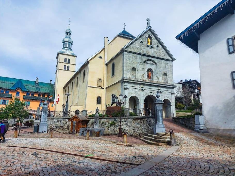 Logement A Megeve Avec Jardin Exterior foto