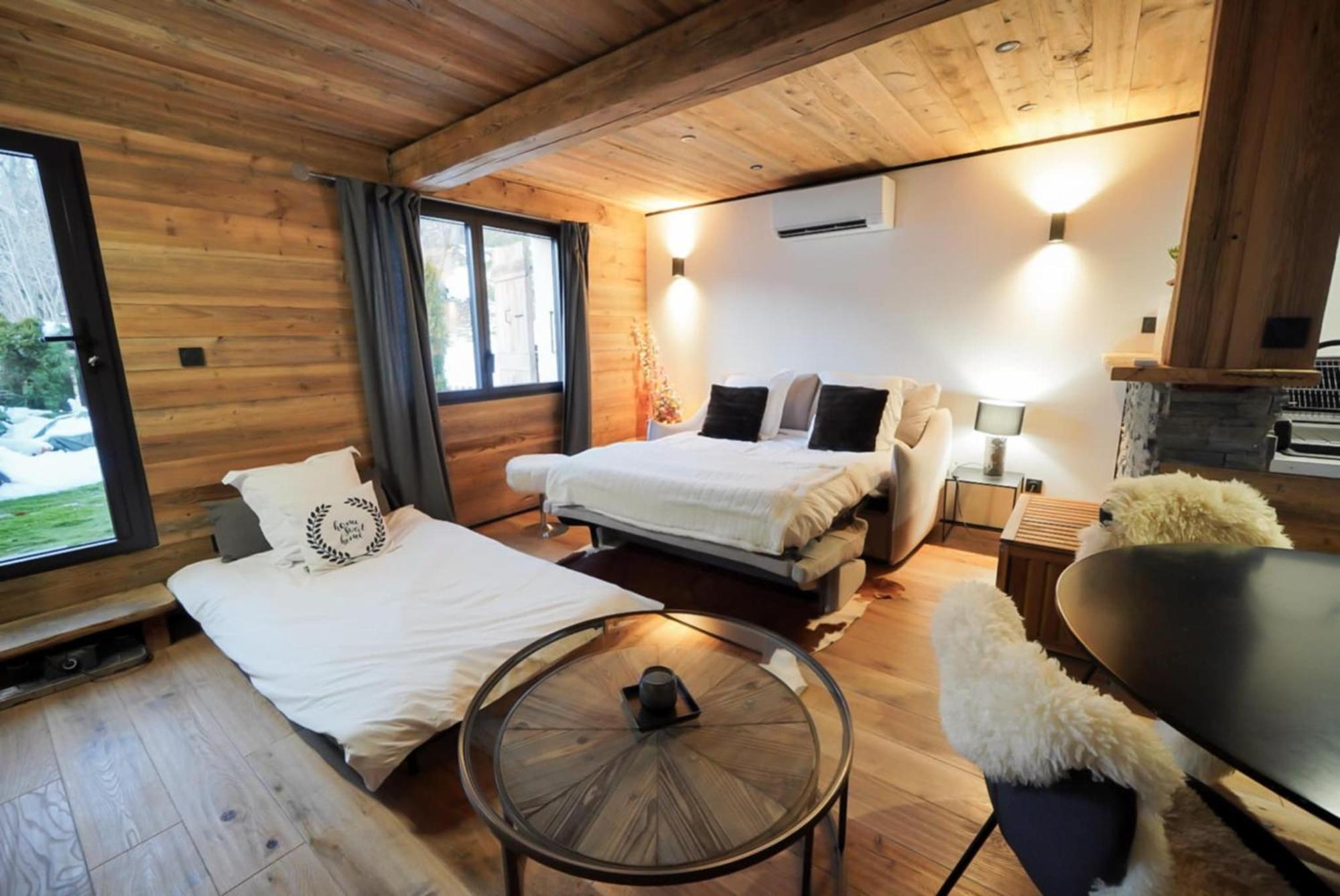 Logement A Megeve Avec Jardin Exterior foto