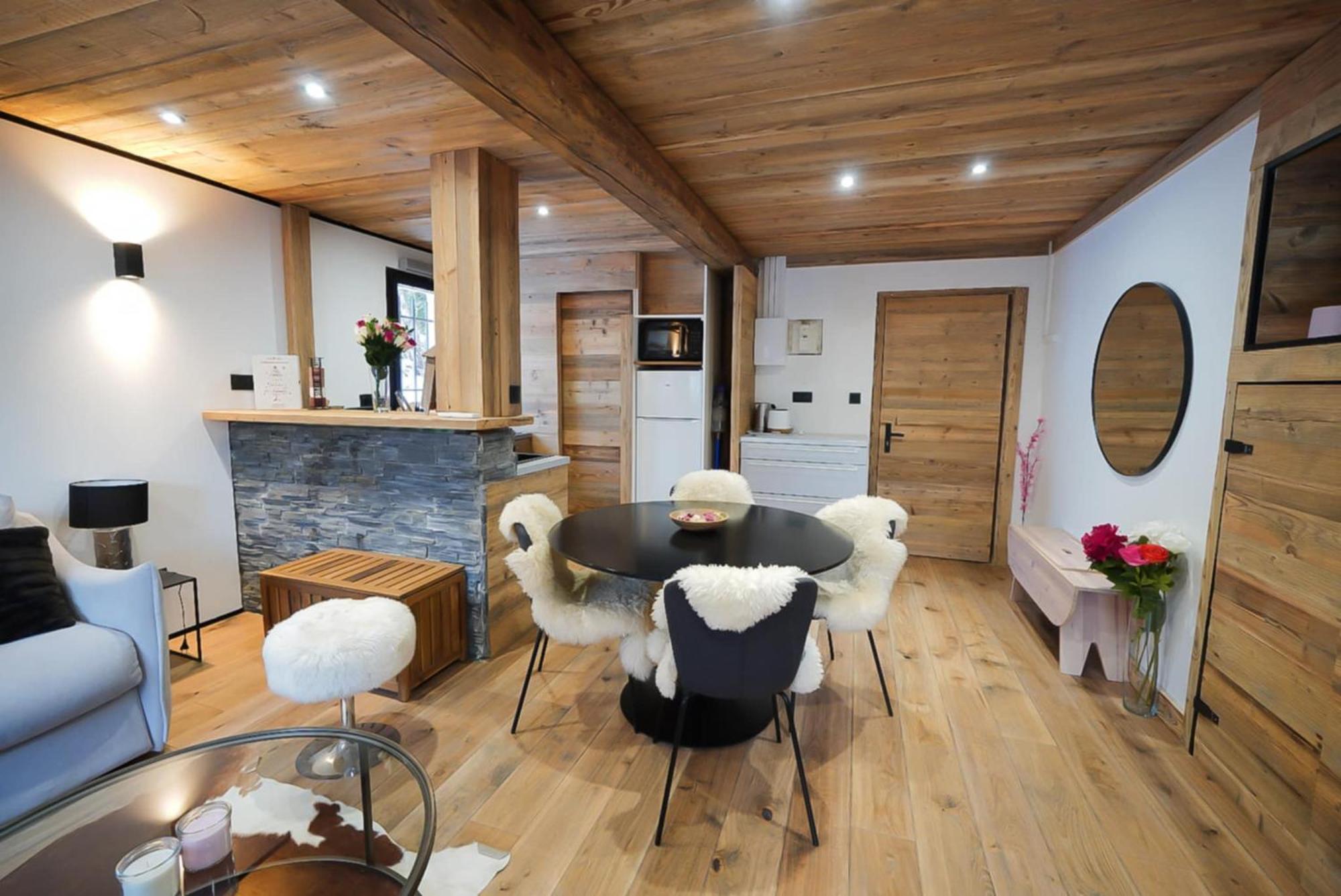 Logement A Megeve Avec Jardin Exterior foto